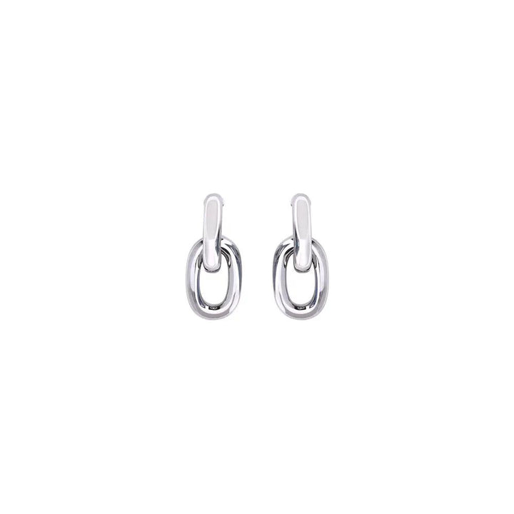 Rabanne Silver Resin Earrings