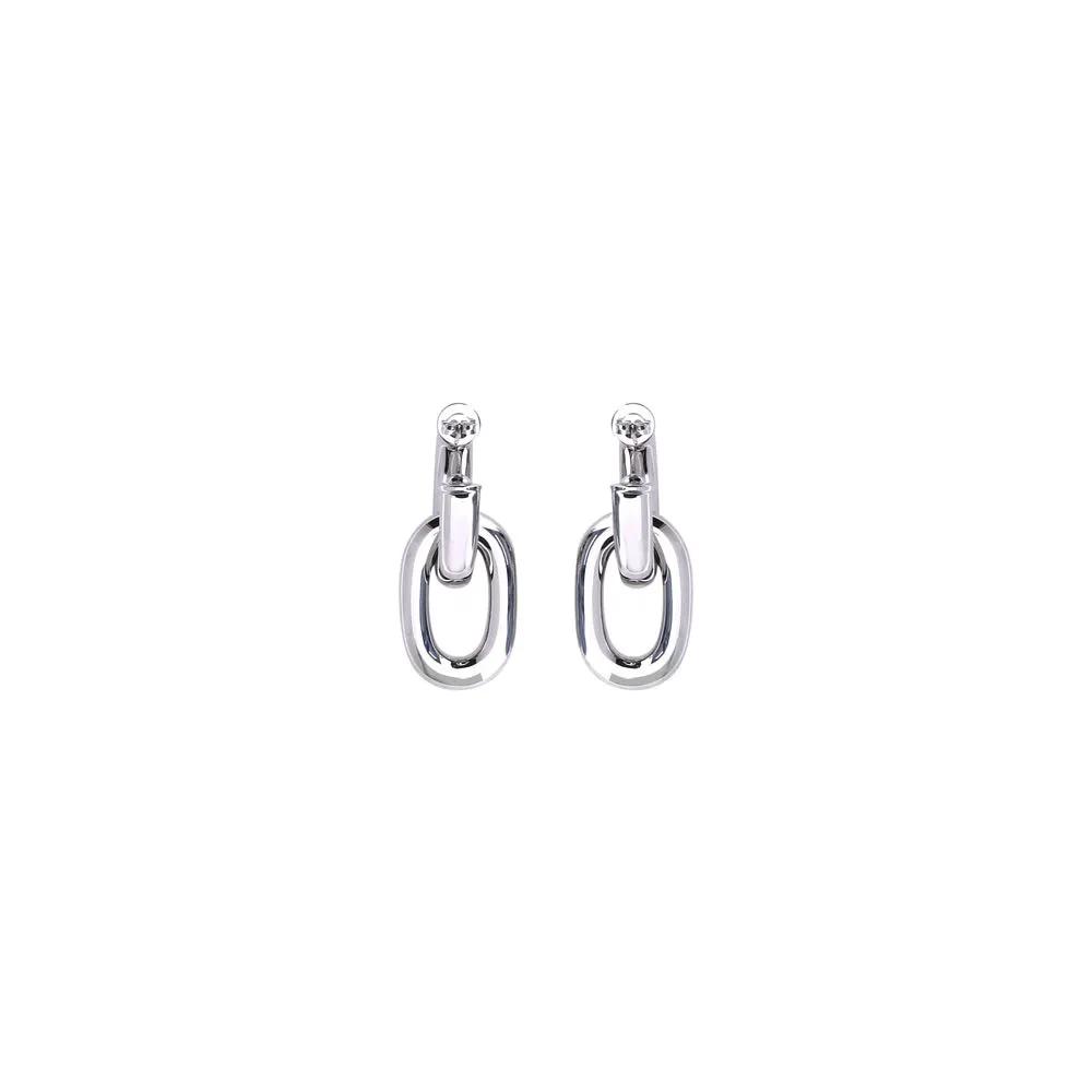 Rabanne Silver Resin Earrings