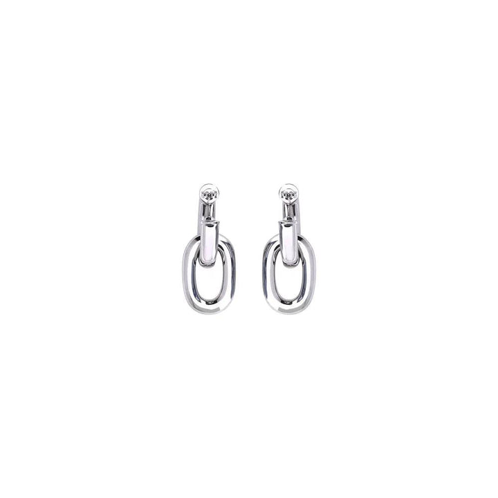 Rabanne Silver Resin Earrings