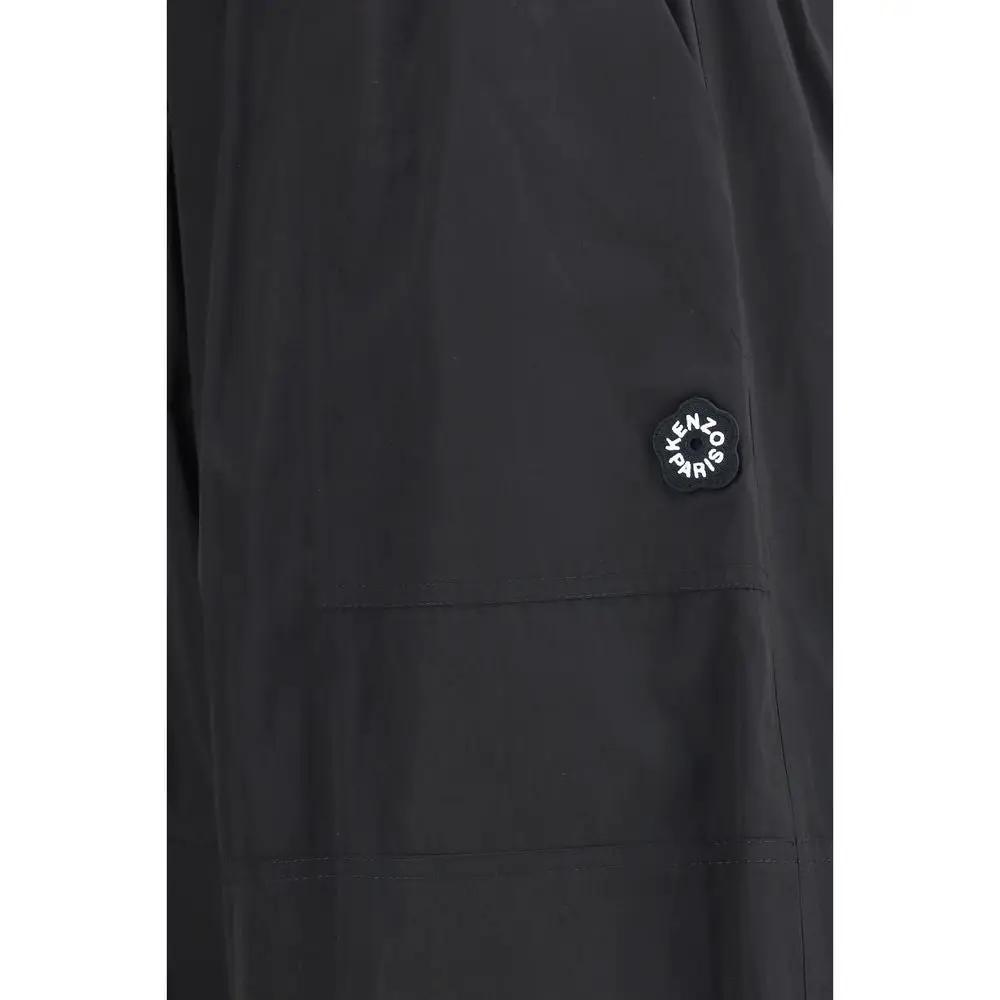 Kenzo Black Polyester Casual Pants