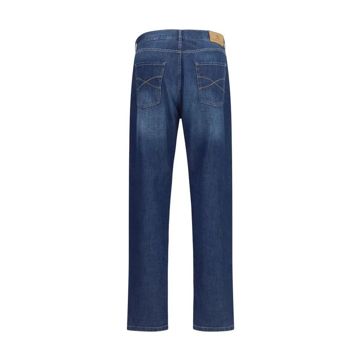Brunello Cucinelli Blue Cotton Jeans Denim