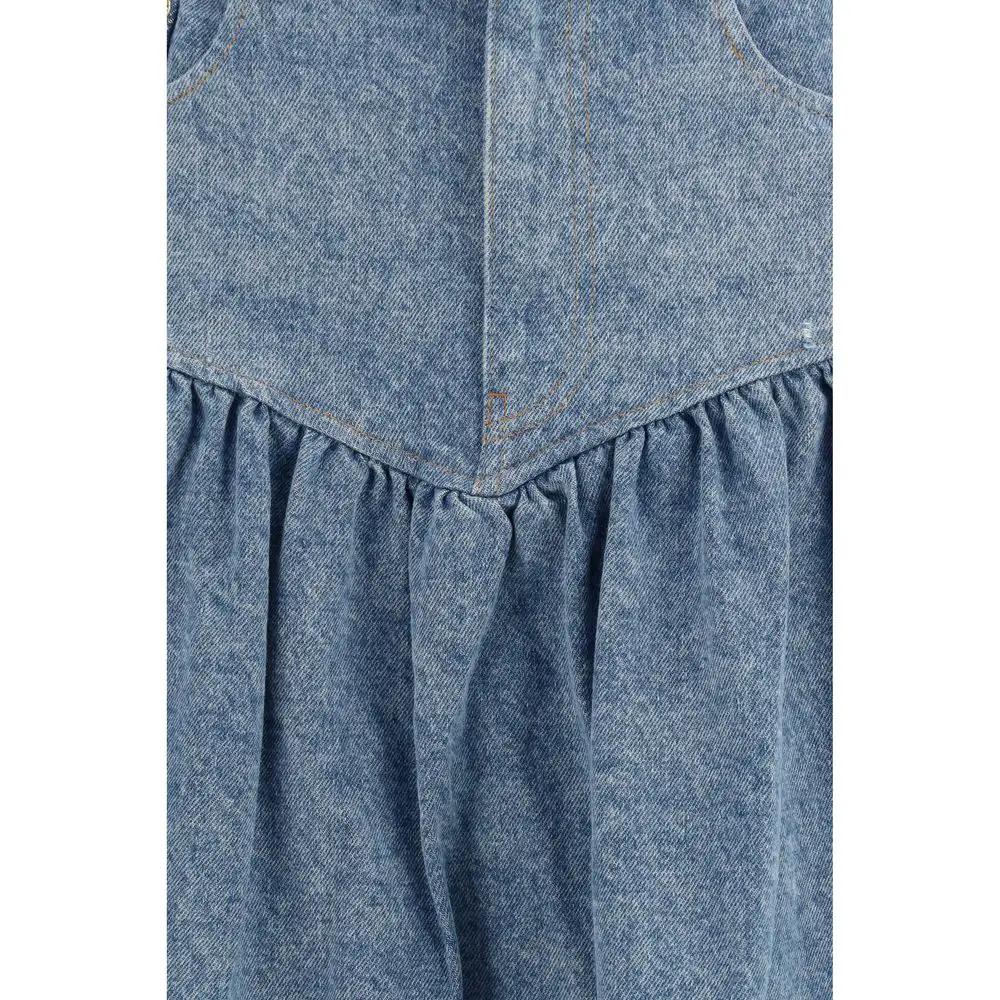 Ganni Blue Denim Skirt