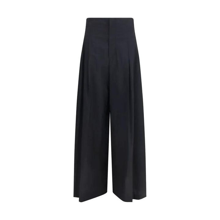 Brunello Cucinelli Black Cotton Casual Pants