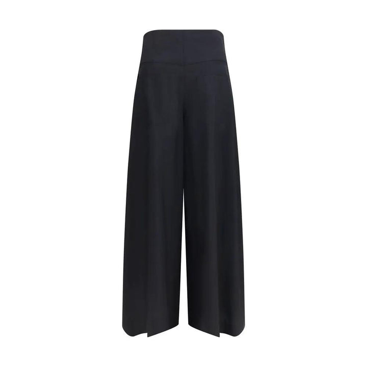 Brunello Cucinelli Black Cotton Casual Pants