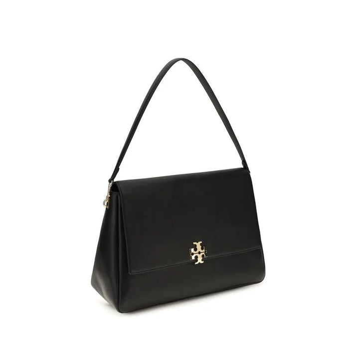 Tory Burch Black Calf Leather Bos Taurus Shoulder Bag