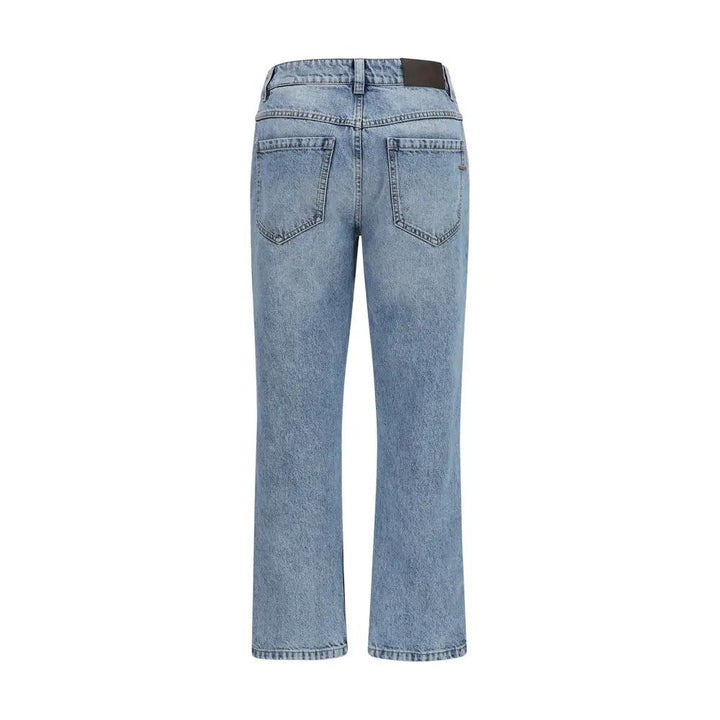 Brunello Cucinelli Blue Cotton Straight-Leg Jeans