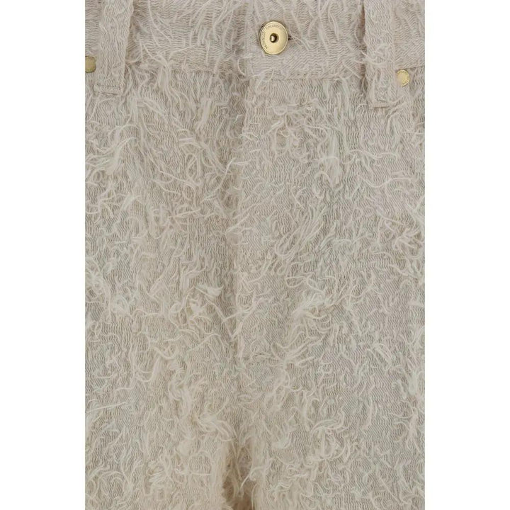 Brunello Cucinelli Beige Cotton Cropped Pants