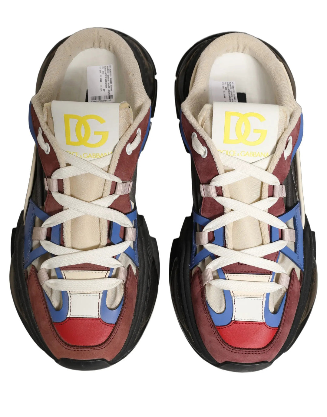 Dolce &amp; Gabbana Multicolor Panelled Airmaster Sneakers Shoes
