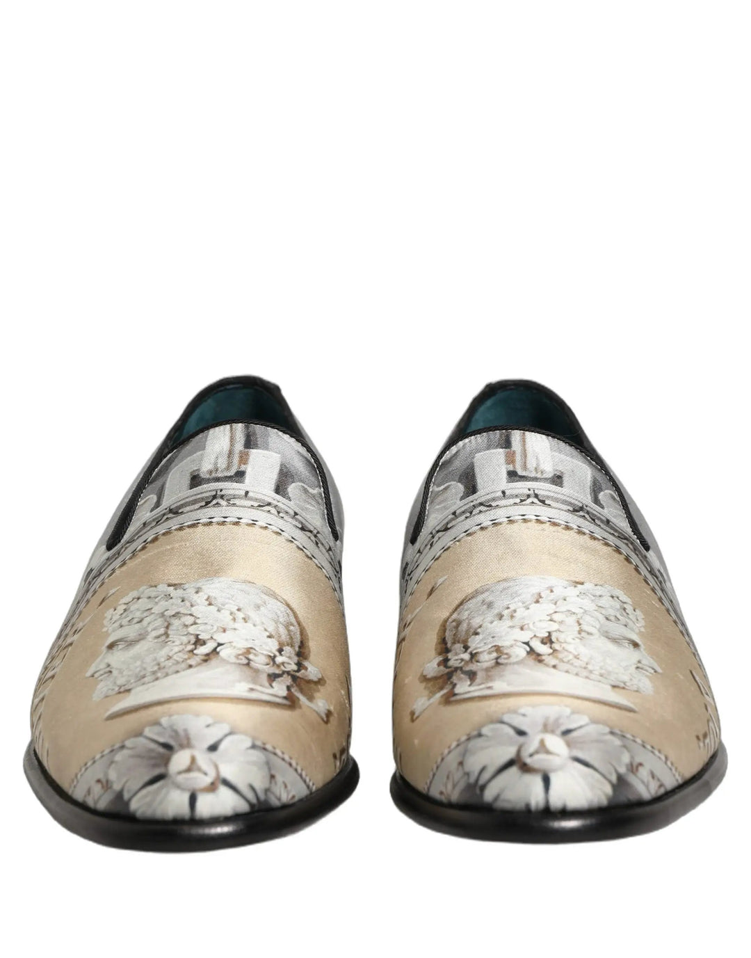 Dolce &amp; Gabbana Multicolor Roman Slip On Dress Loafers Shoes