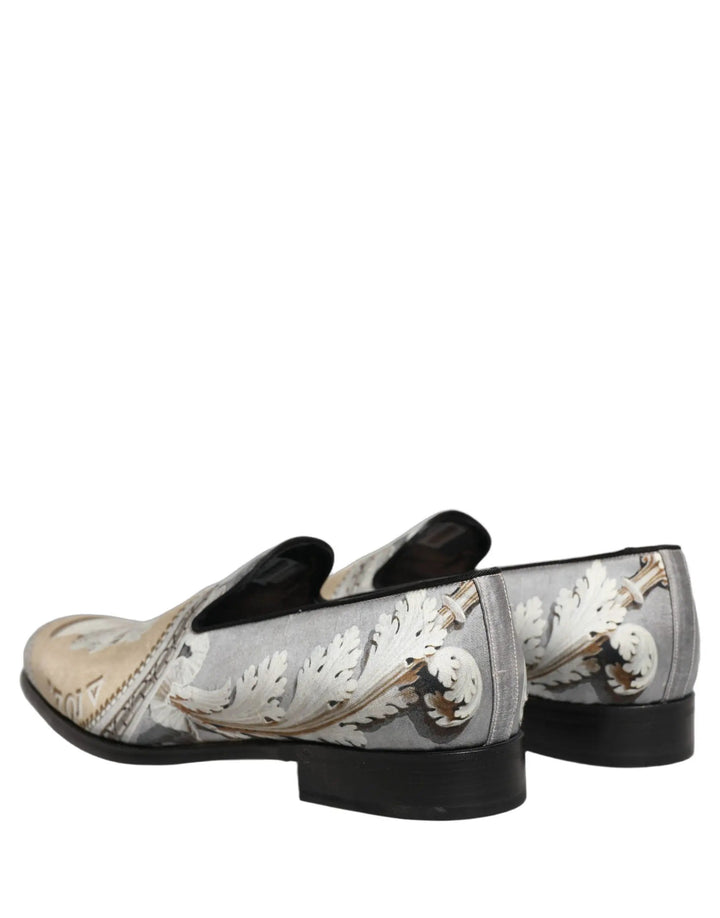 Dolce &amp; Gabbana Multicolor Roman Slip On Dress Loafers Shoes