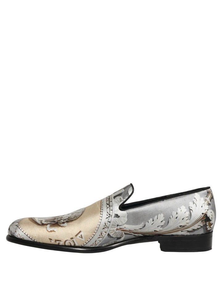 Dolce &amp; Gabbana Multicolor Roman Slip On Dress Loafers Shoes