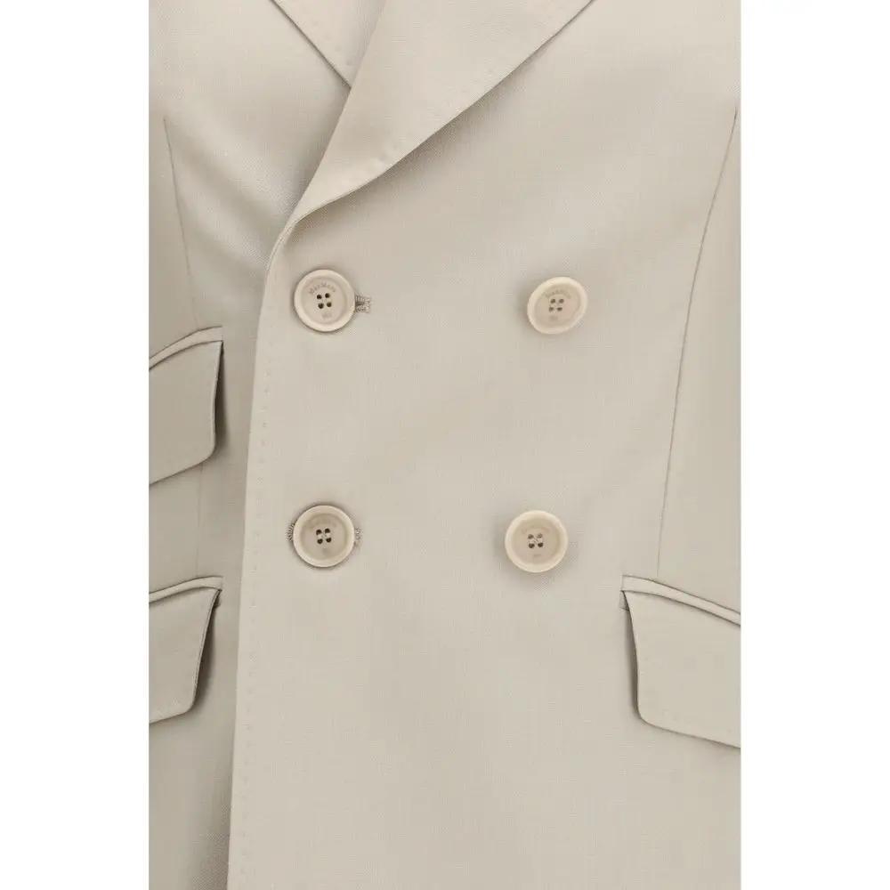 Max Mara Beige Wool Oves Aries Blazer