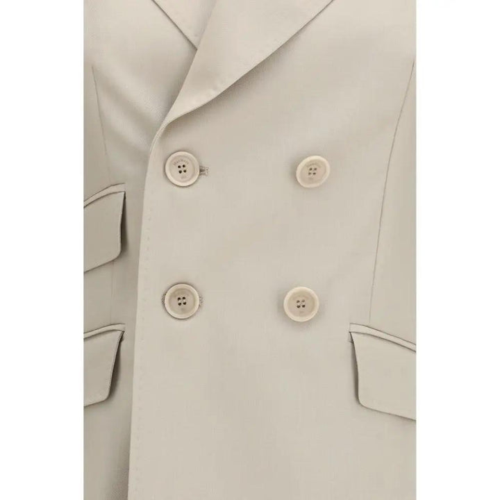Max Mara Beige Wool Oves Aries Blazer