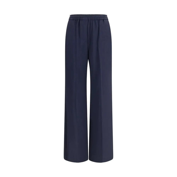 Max Mara Blue Wool Oves Aries Casual Pants