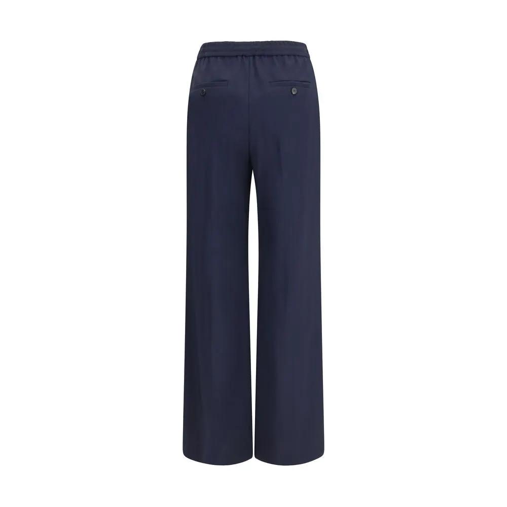 Max Mara Blue Wool Oves Aries Casual Pants