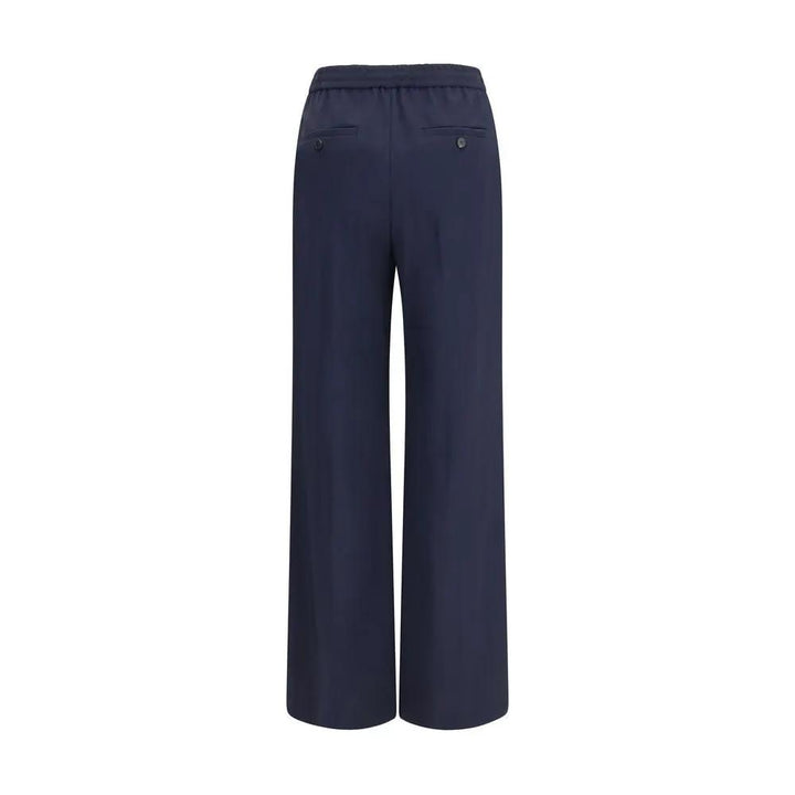Max Mara Blue Wool Oves Aries Casual Pants