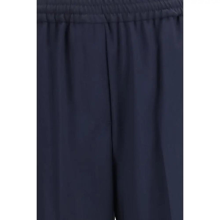 Max Mara Blue Wool Oves Aries Casual Pants
