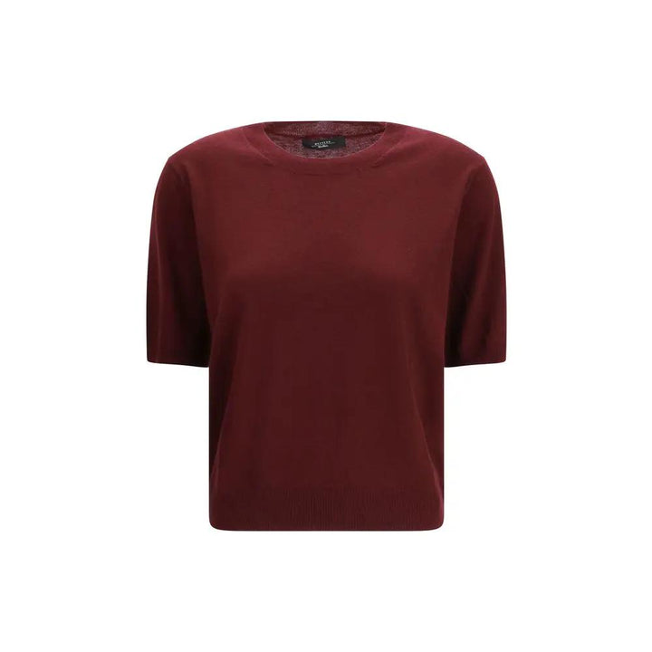 Max Mara Bordeaux Wool Oves Aries T-Shirt