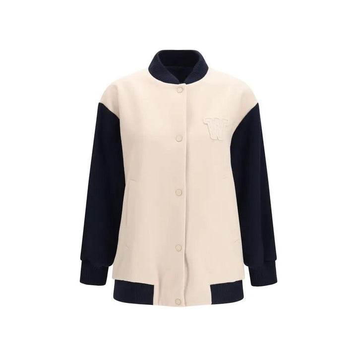 Max Mara Blue Wool Oves Aries Bomber