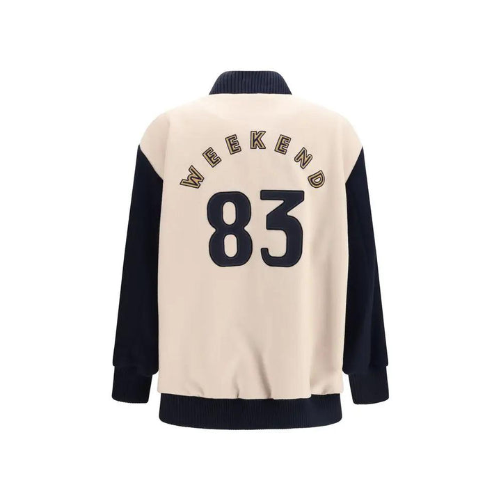 Max Mara Blue Wool Oves Aries Bomber