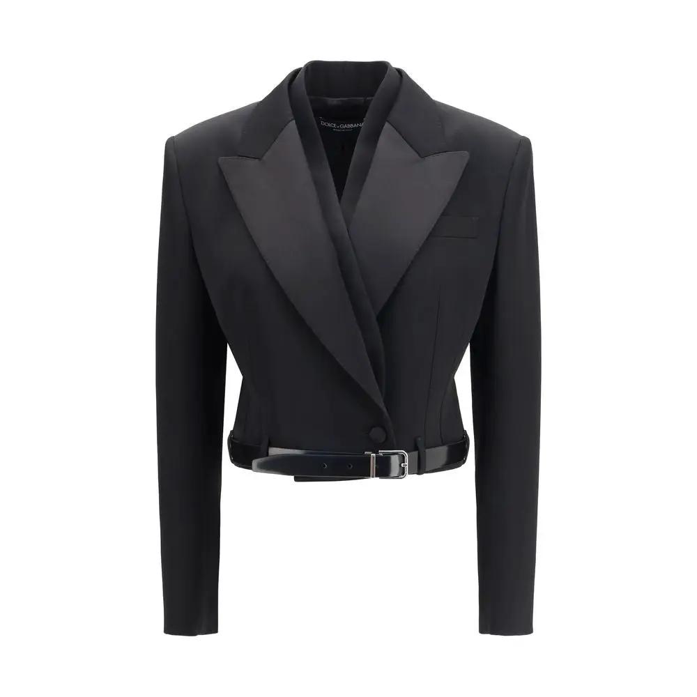 Dolce &amp; Gabbana Black Wool Oves Aries Jacket