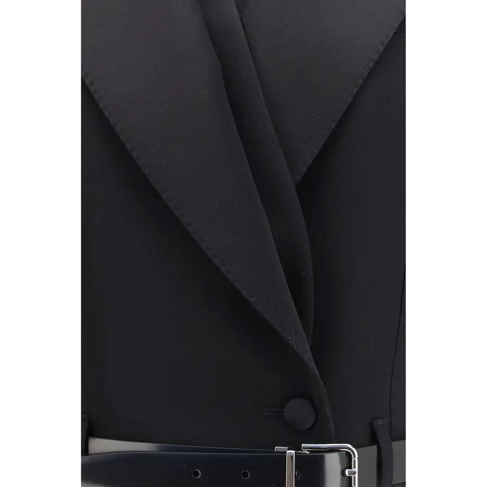 Dolce &amp; Gabbana Black Wool Oves Aries Jacket