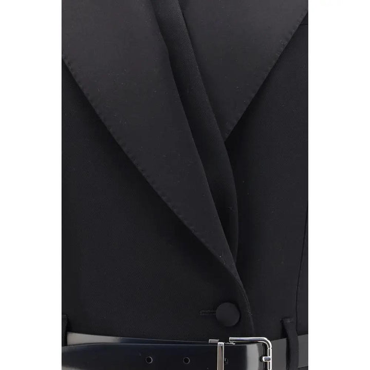 Dolce &amp; Gabbana Black Wool Oves Aries Jacket