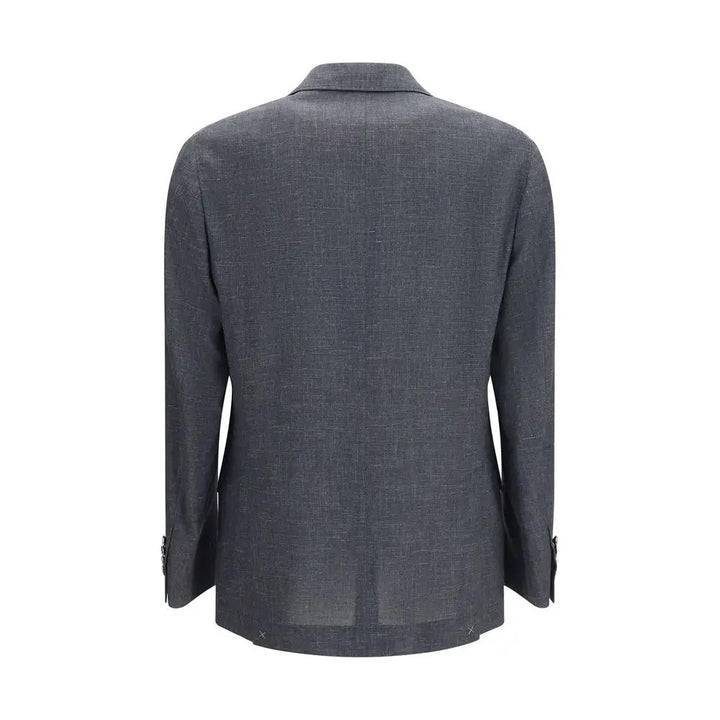 Brunello Cucinelli Gray Wool Oves Aries Blazer
