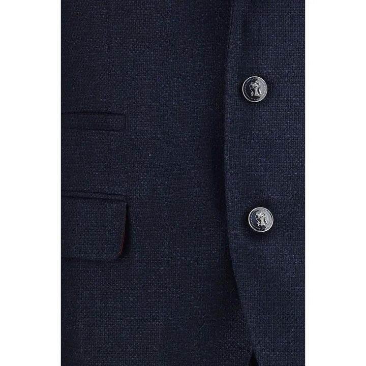 Brunello Cucinelli Blue Wool Oves Aries Two-Piece Suit