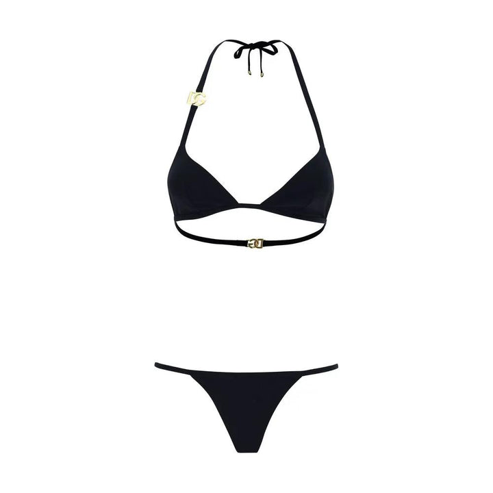 Dolce &amp; Gabbana Black Nylon Bikini