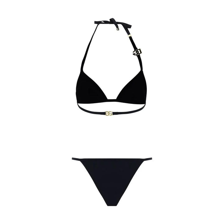 Dolce &amp; Gabbana Black Nylon Bikini