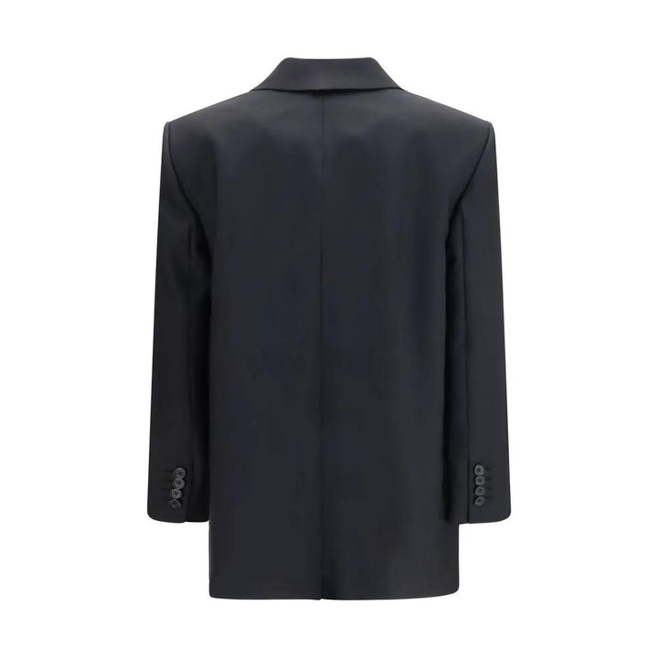 Khaite Black Wool Oves Aries Full-Length Jacket