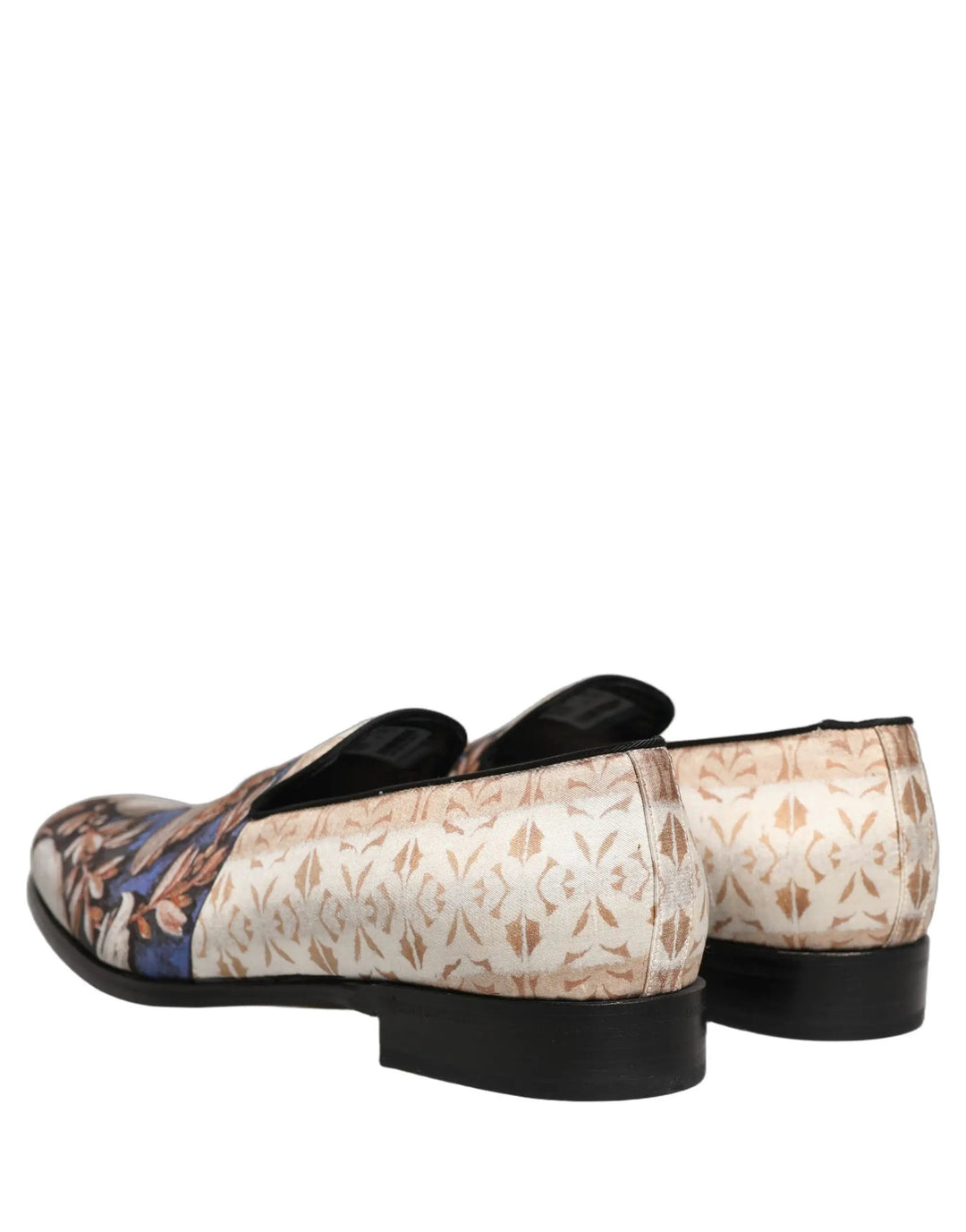 Dolce &amp; Gabbana Multicolor Fruit Print Velvet Loafers Shoes