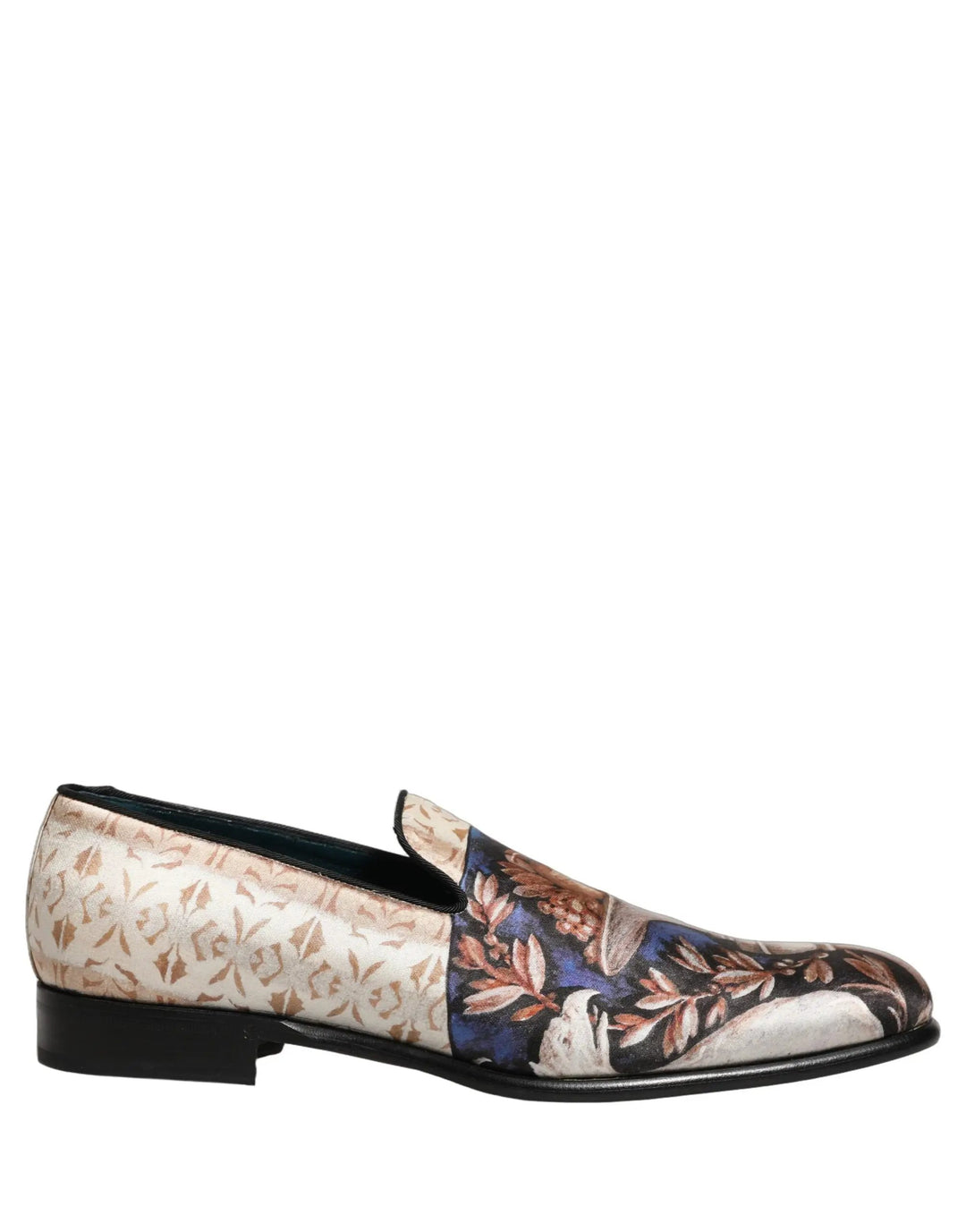 Dolce &amp; Gabbana Sample Sale | Dolce &amp; Gabbana Multicolor Fruit Print Velvet Loafers Shoes - | Designer outlet