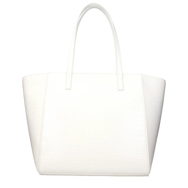 Karl Lagerfeld White Polyethylene Shoulder Bag