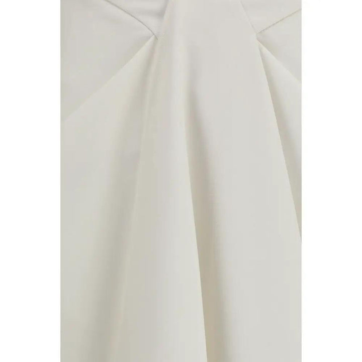 Givenchy White Wool Oves Aries Long Skirt