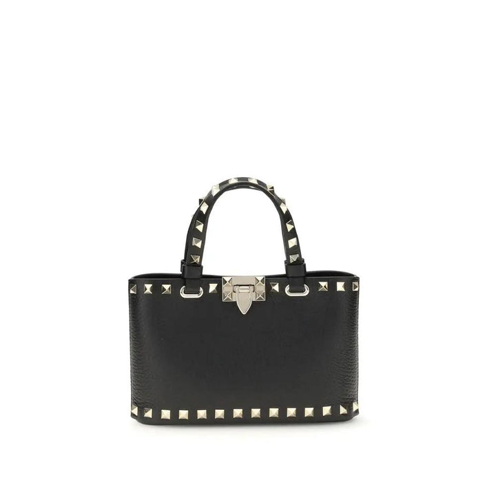 Valentino Garavani Black Calf Leather Bos Taurus Handbag