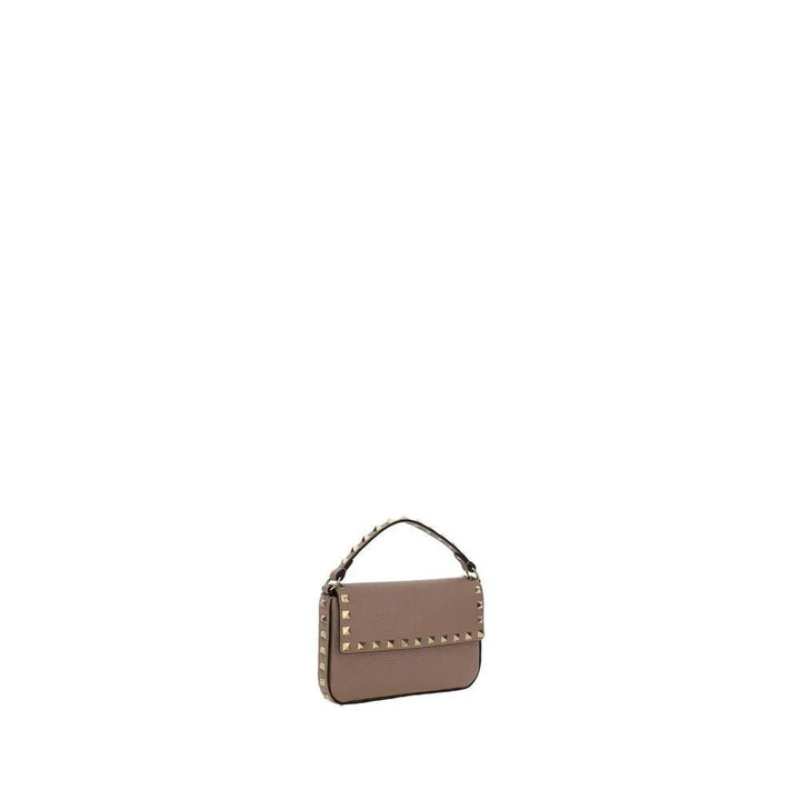 Valentino Garavani Beige Calf Leather Bos Taurus Shoulder Bag