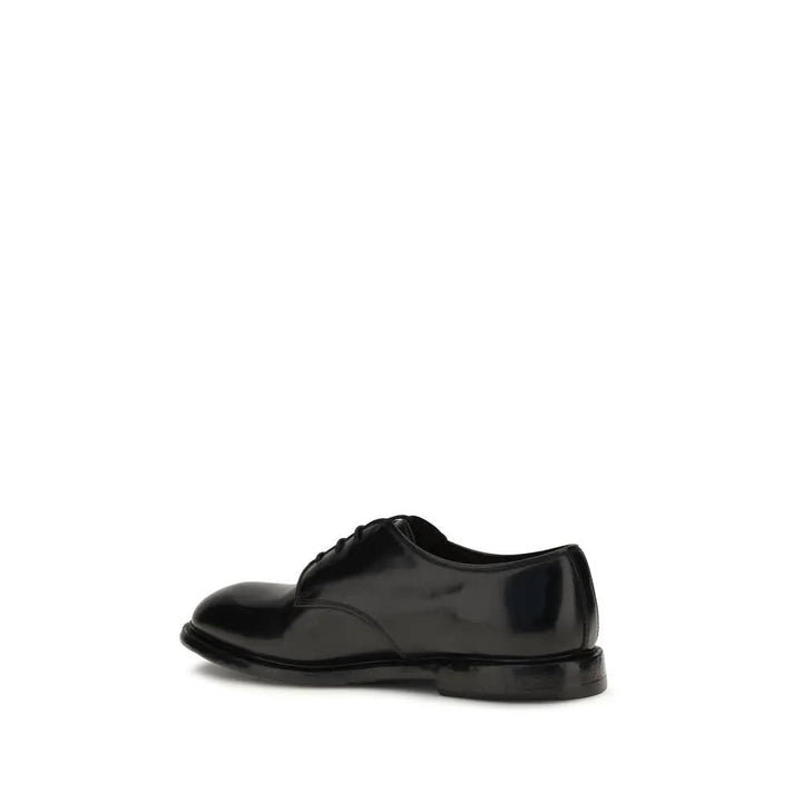 Premiata Black Calf Leather Bos Taurus Oxfords And Derbies