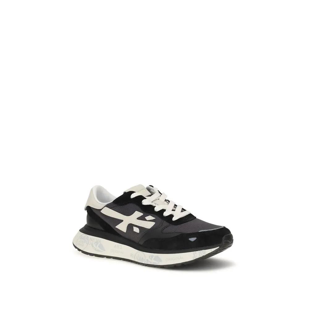 Premiata Black Nylon Athletic Sneakers