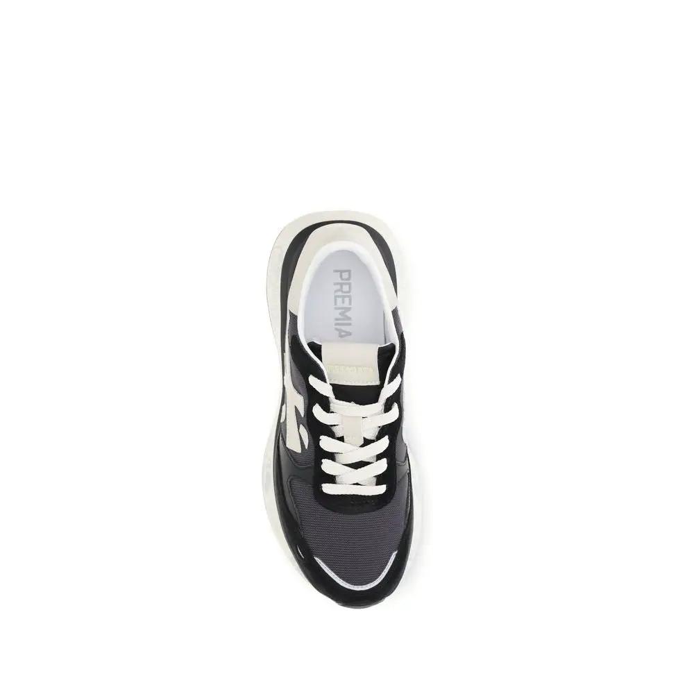 Premiata Black Nylon Athletic Sneakers