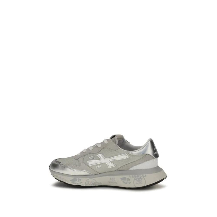 Premiata Silver Nylon Athletic Sneakers