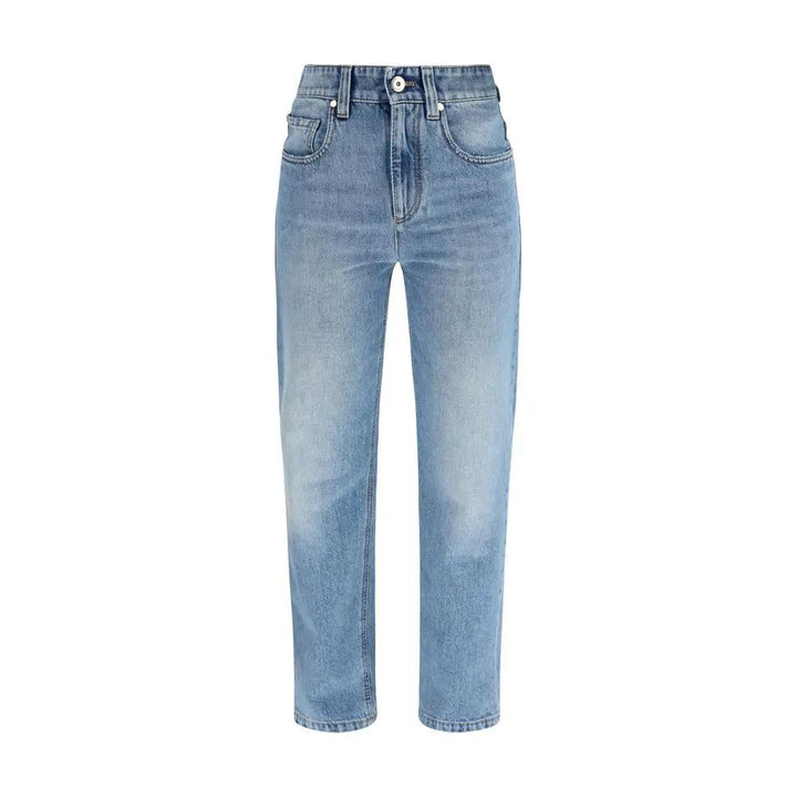 Brunello Cucinelli Blue Cotton Jeans Denim