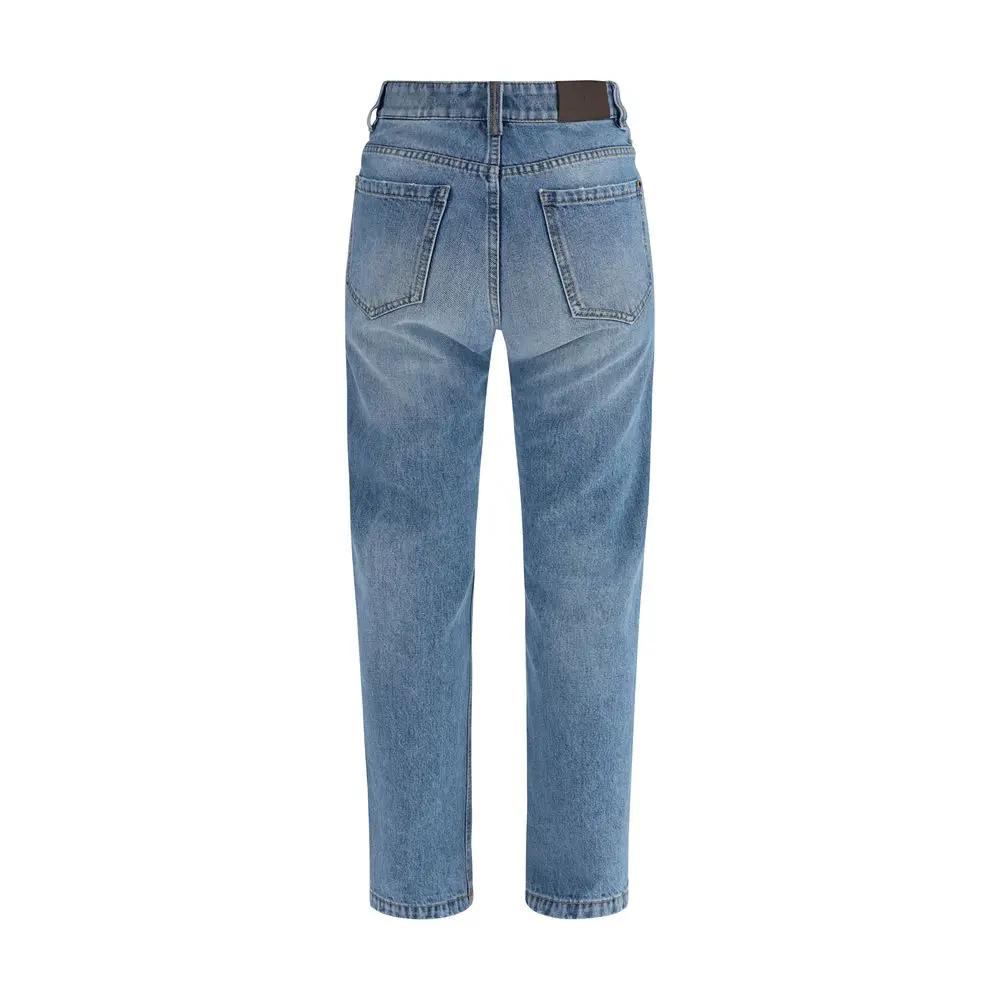 Brunello Cucinelli Blue Cotton Jeans Denim