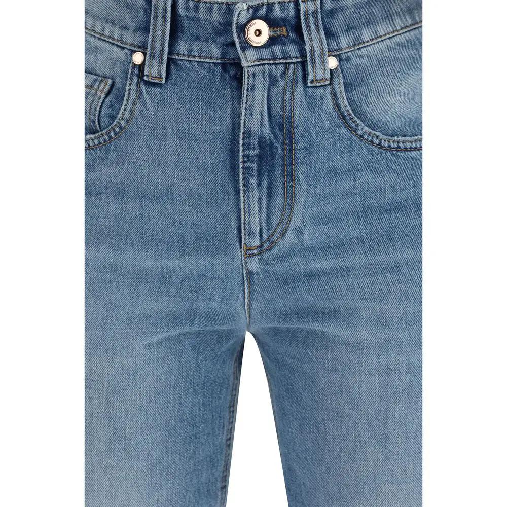 Brunello Cucinelli Blue Cotton Jeans Denim