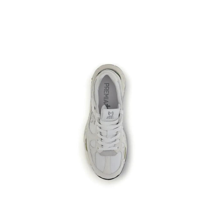 Premiata White Polyamide Chunky Sneakers