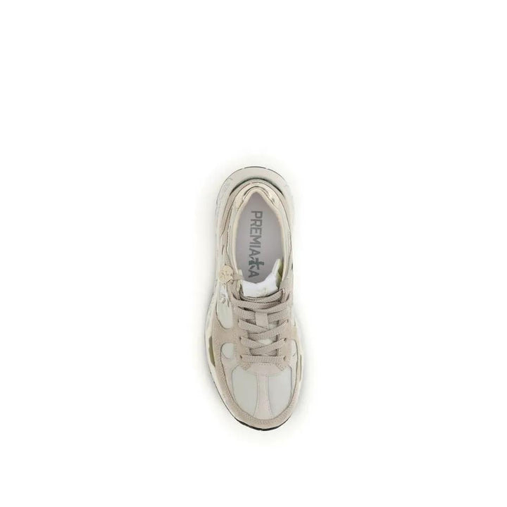 Premiata Beige Polyamide Athletic Sneakers