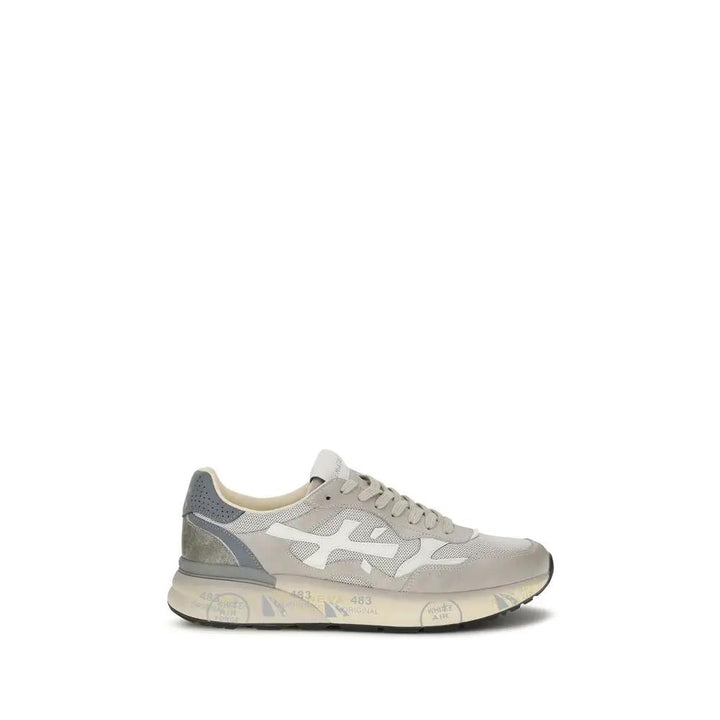 Premiata Gray Polyester Low Top Sneakers