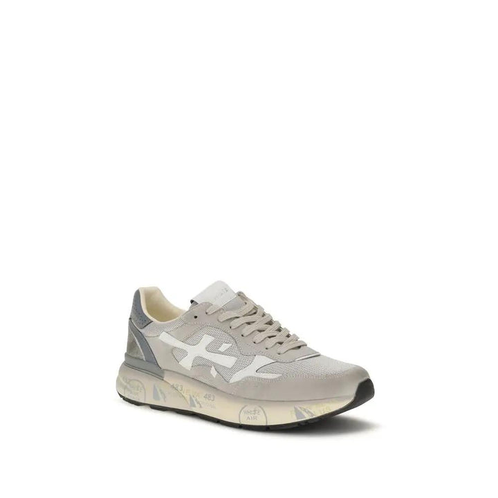 Premiata Gray Polyester Low Top Sneakers