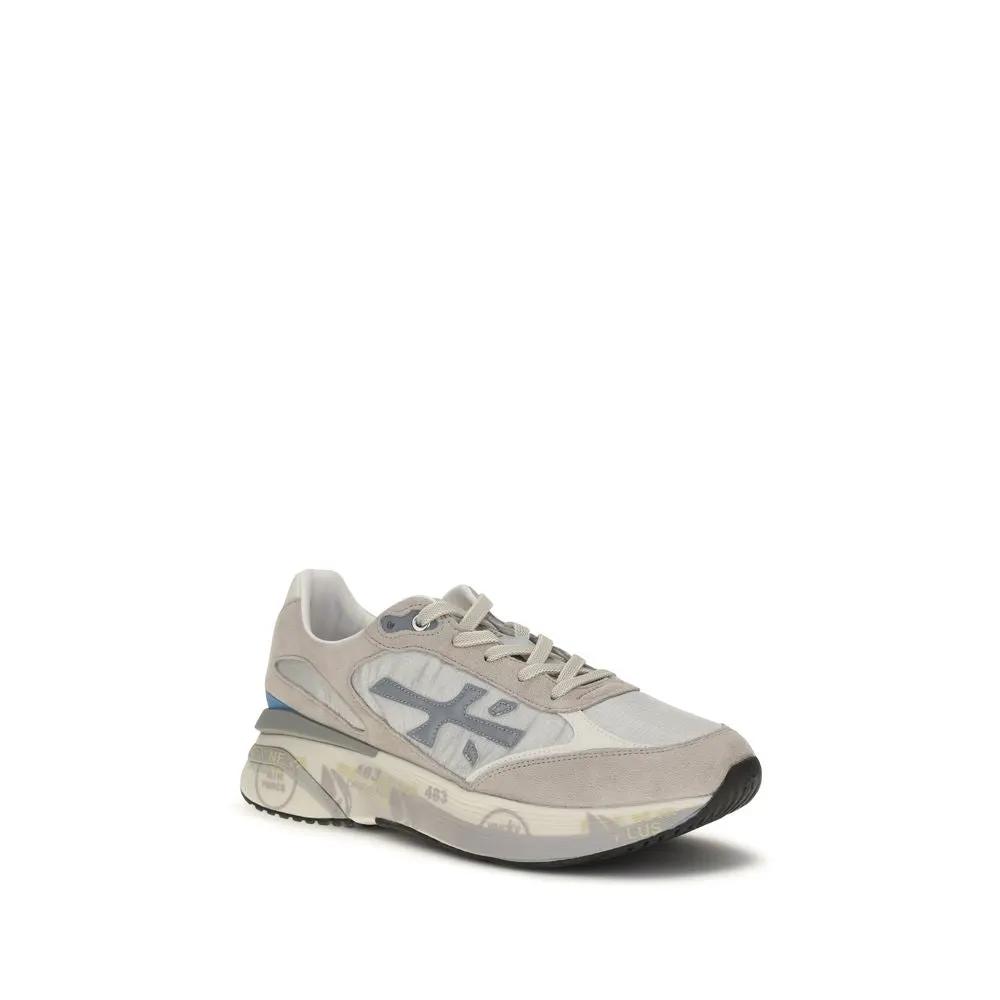 Premiata Gray Calf Leather Bos Taurus Sneakers